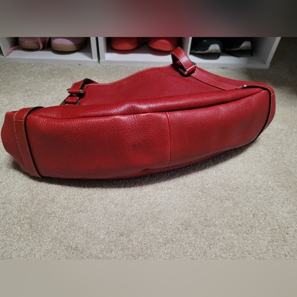 Gucci Medium Leather Abbey Tote Red - Picture 12 of 12